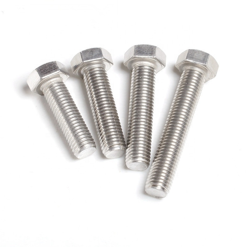 Hexagon Bolt Nut Ss 304 316 Stainless Steel Galvanized Steel DIN931 DIN933 Half Thread Hex Head Bolts and Nuts