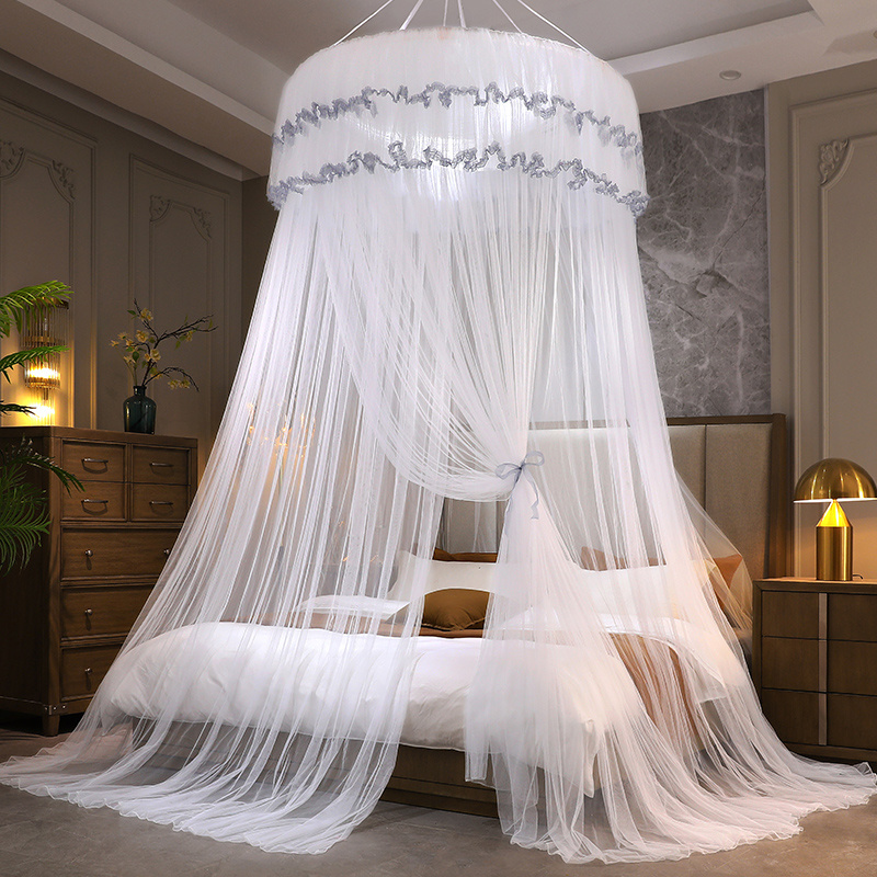 Good Price Hanging Bed Net White Round Canopy Sustainable Folding Mosquito Net