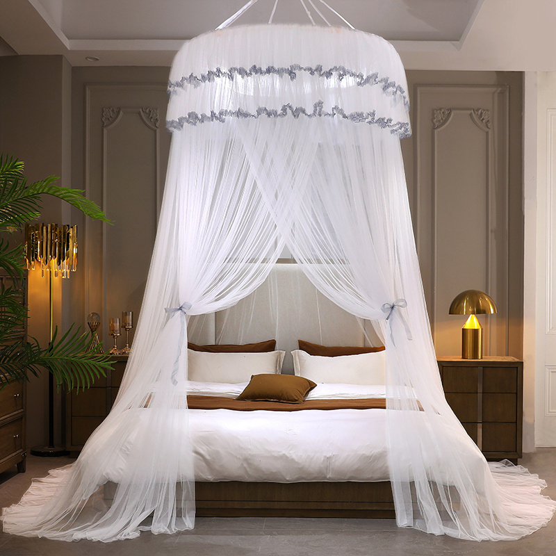 Good Price Hanging Bed Net White Round Canopy Sustainable Folding Mosquito Net