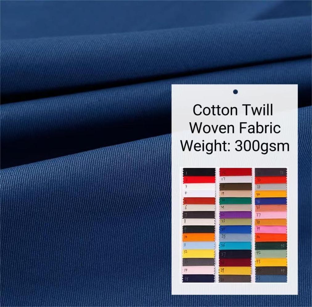 Cotton Twill Woven 21*21s 180gsm Density 108x58 Fabric for Workwear Clothes Uniform Bag