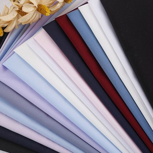 Plain Color CVC 60% Cotton 80x80s 130g Fabric for Business Clothing Shirt Blouse