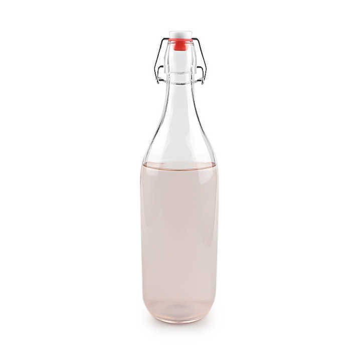 square round 200ml 250ml 500ml 750ml 1000ml water juice swing clip top wine alcoholic beverages kombucha airtight glass bottle