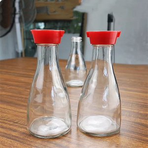 BBQ Cooking bottle 5oz 150ml Sesame Oil Olive oil Vinegar Soy Sauce Glass Bottle With Plastic Cap