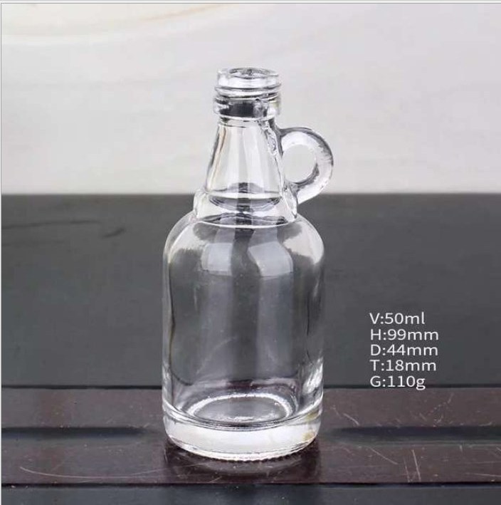 35ml 50ml 100ml Gallon Glass Growler Red Wine Jugs Glass Beer Jug Glass Bottle With Handle For Wine Liquor Bottles