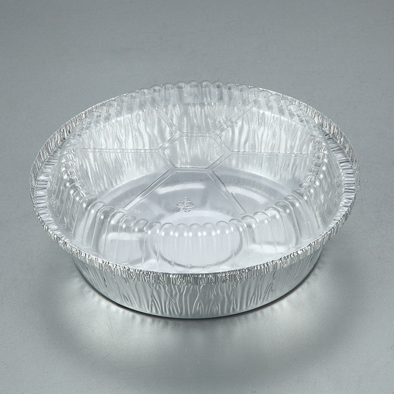 Alloy 3004 High Quality Disposable Aluminum Foil Box Cake Cup/Container Round Tin Foil Bowl Box With Lid