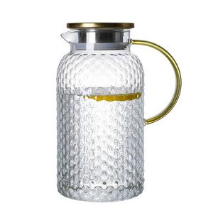 Large Capacity Heat Resistant Glass Kettle and Water Bottle Set with Lid Premium Water Kettles