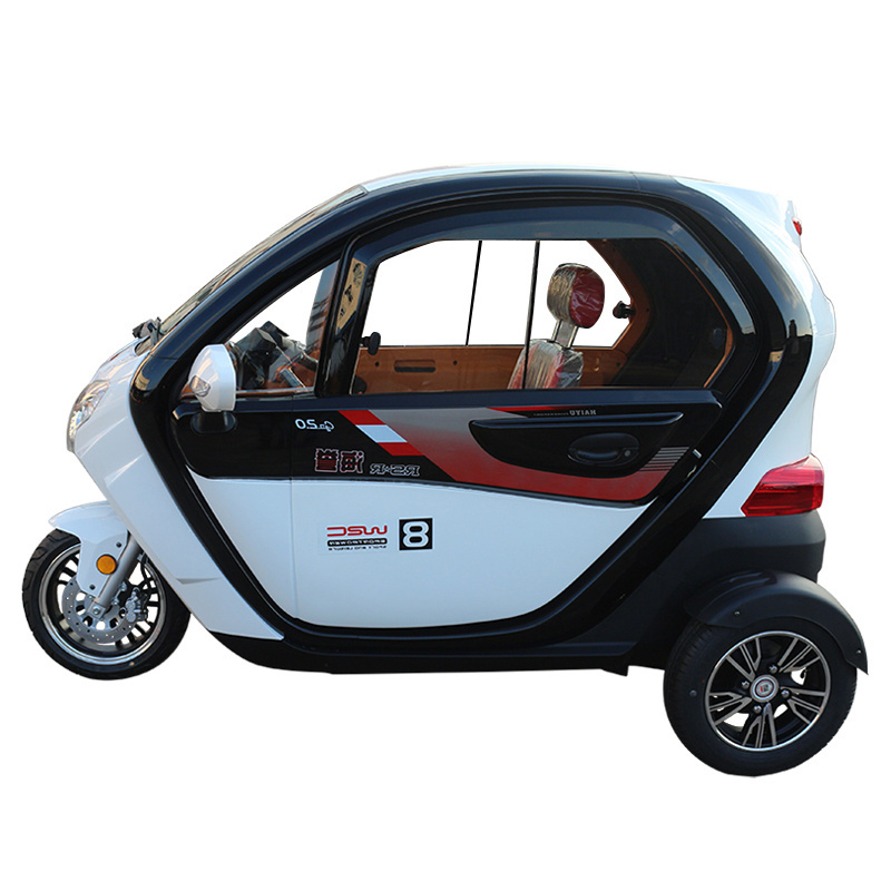 EEC Three wheels Mini Car Long Range Disc Brake Cargo Tricycle Scooter with Cabin for Old, Disabled, Handicapped People