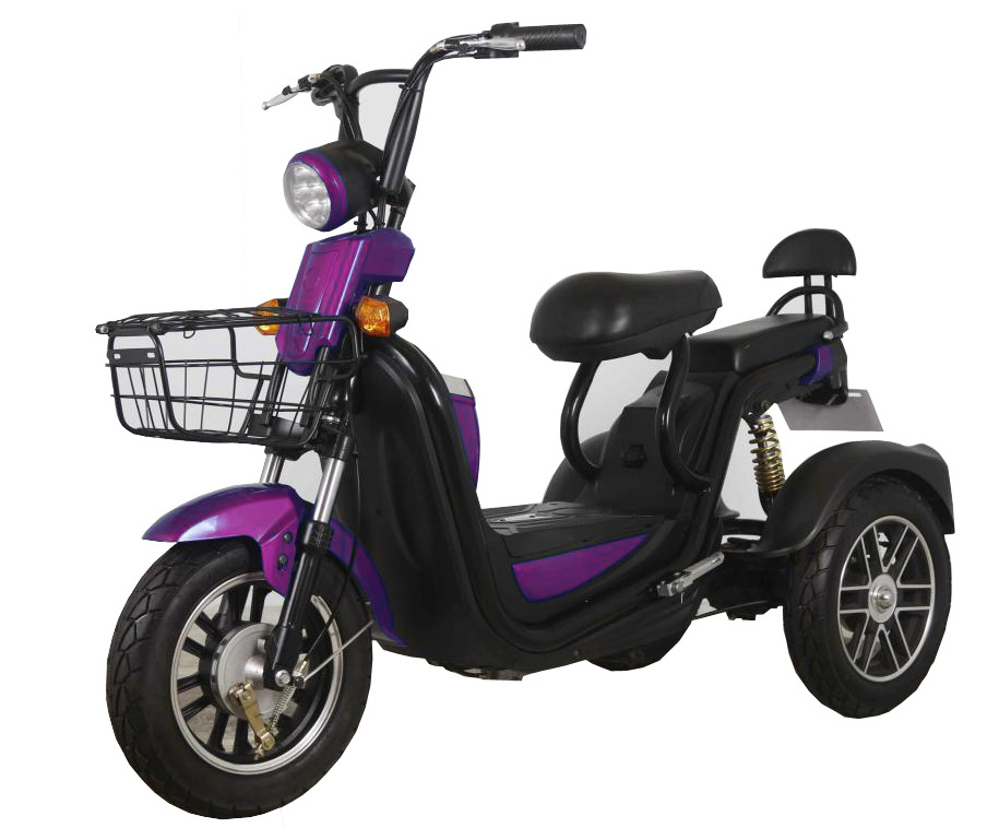 Docker 3 wheel electric trike tricycle motorcycle for 2 adults