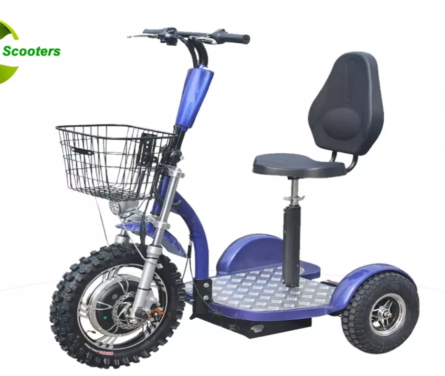 CE handicapped Zappy 3 Wheels 48V 1000w Lithium Battery Zappy Disable Scooter Electric Mobility Scooter with Seat Basket