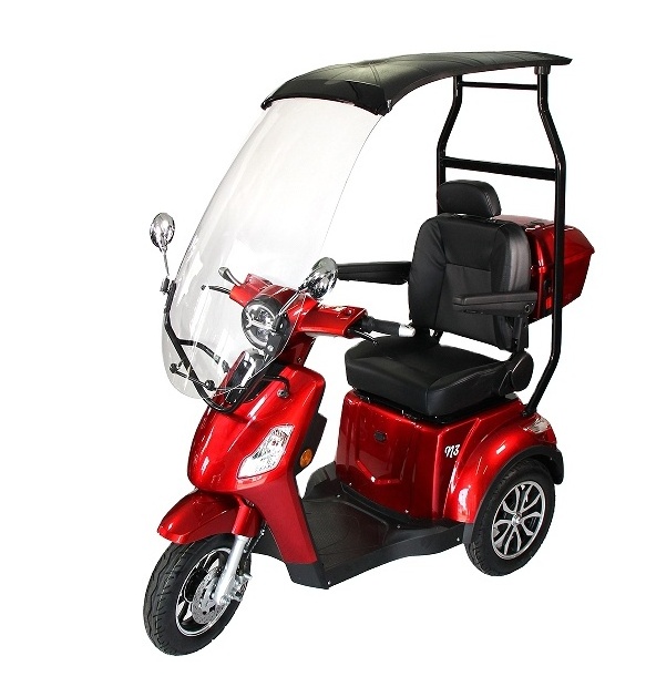 Powerful Large 3 wheel with canopy roof electric  mobility scooter