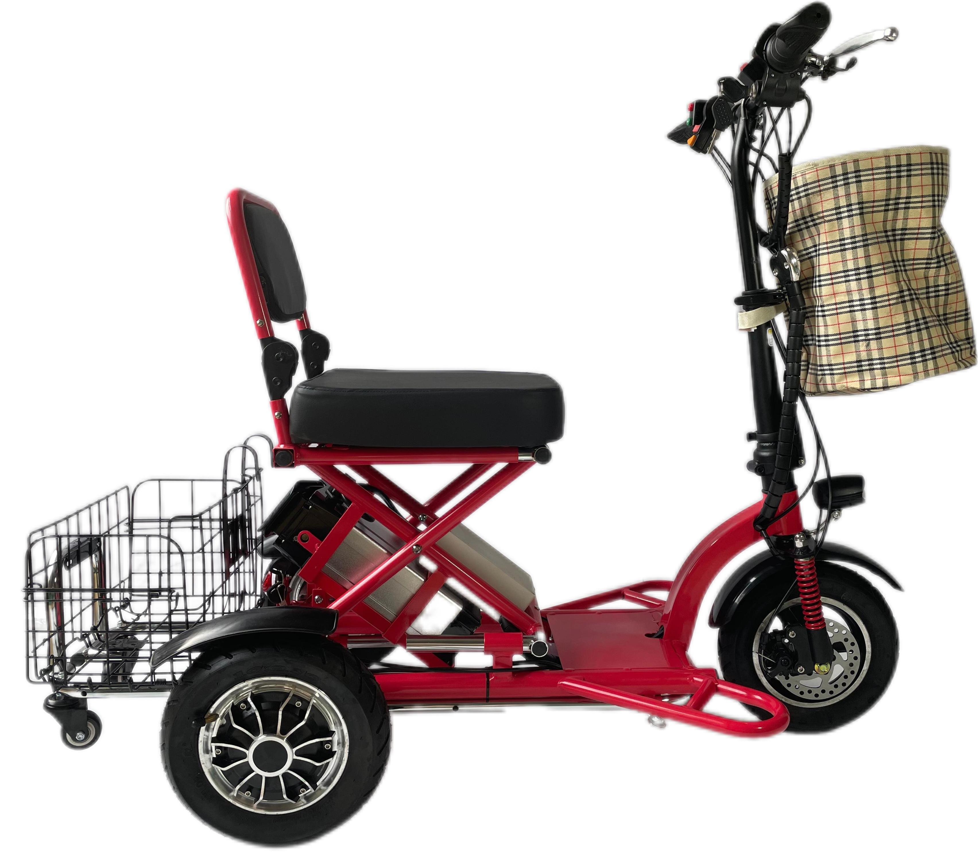 Hot Dual 350W*2 Mobility Scooter With Three Wheel Disc Brake Folding Scooter 2 Year Warranty For Battery E-scooter For Elderly