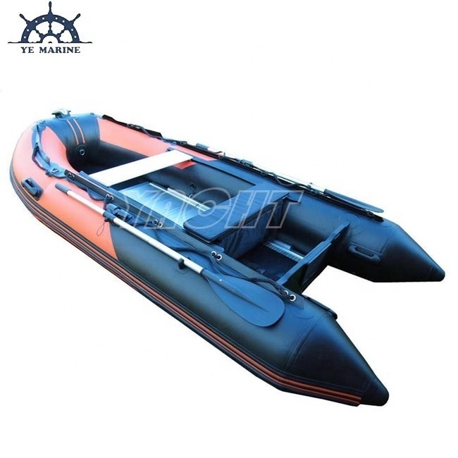 12ft 5 Person Aluminum Floor Hypalon/PVC Inflatable Fishing Boat