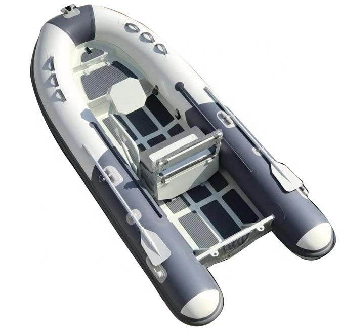 3.6M High Quality PVC/Hypalon Aluminum Inflatable Pontoon Fishing RIB Boat For Sale