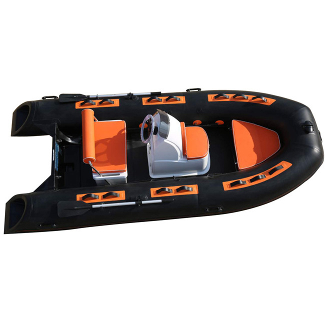 Factory High Quality 5 Person Hypalon/Orca/PVC RIB 390 Inflatable River Rafting Boat