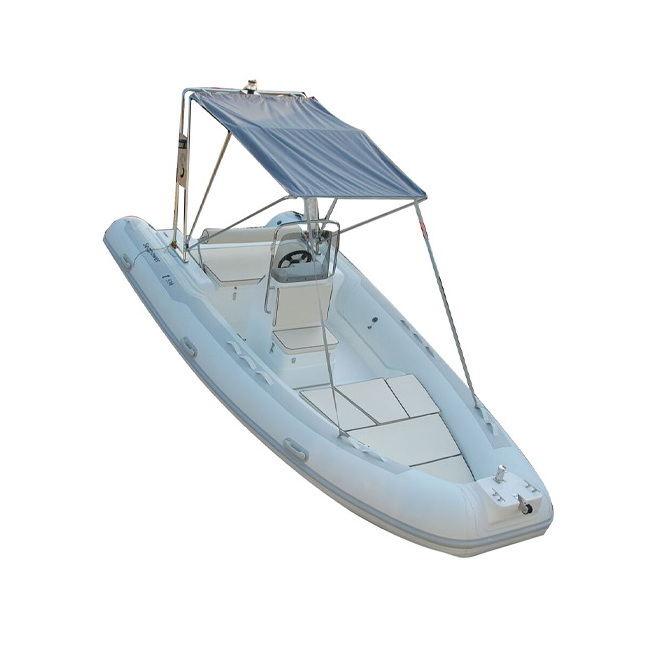 18ft RIB 550 Fiberglass Hull Inflatable Pontoon Boat