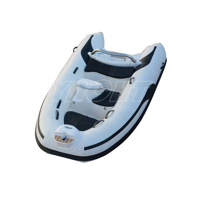 Popular Design RIB300 Fiberglass Hull Rigid Inflatable Boat With Outboard Engine