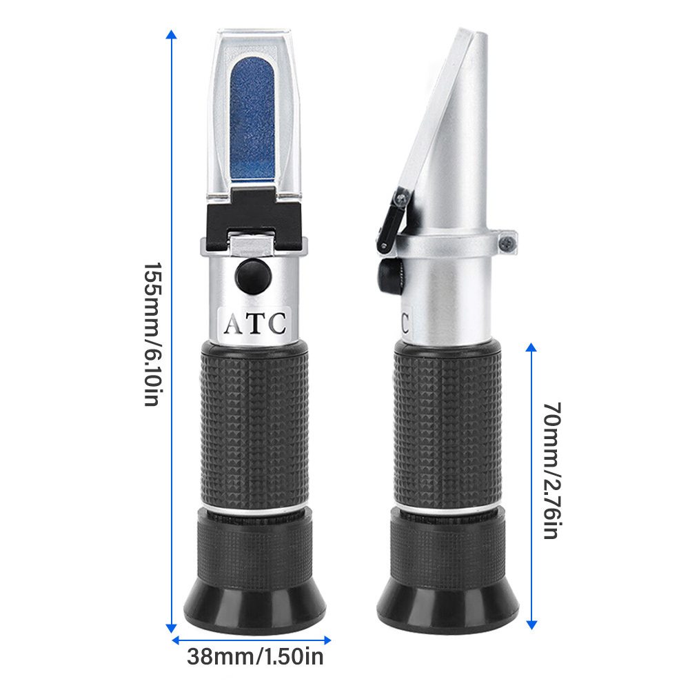 Hand-held  Brix Refractometer 0-40% Brix 0-25% Wine wort Refractometer Beer Fruit Juice Wine Sugar Refractometer