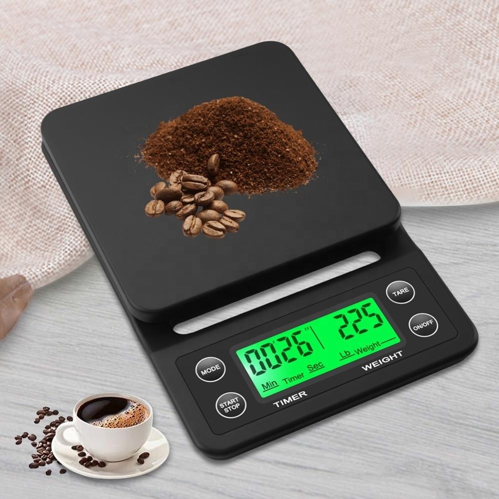 Drip Coffee Scale With Timer Portable Digital Kitchen Scale LCD Electronic Scales new balance 3kg/0.1g 5kg/0.1g