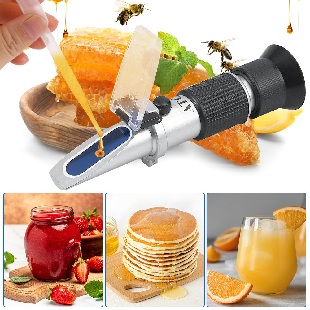 Honey Balmometer 58-90% BrixHand-Held Honey moisture refractometer For honey tester