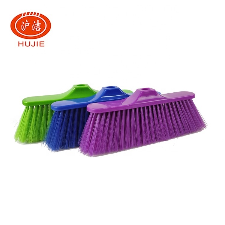 PET Low Price Household Soft Cleaning Plastic Broom Cleaning Broom Head For Wood Floors