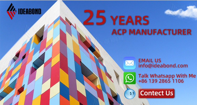 ALUPLUS IDEABOND Brand Alucobond Facade PVDF Coated Outdoor Building Decoration Composite Panel ACM Aluminum Composite Panels