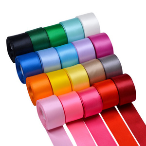 Ribest Silk 196 Colors 5-100MM Single Side Satin Ribbon Wholesale High Quality Factory