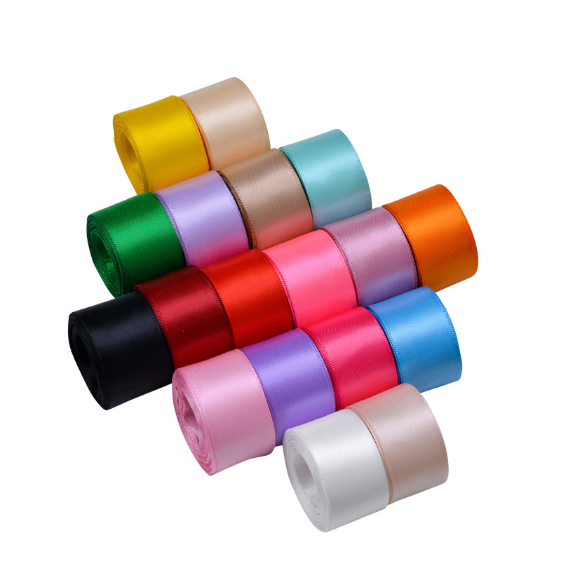 Ribest Silk 196 Colors 5-100MM Single Side Satin Ribbon Wholesale High Quality Factory