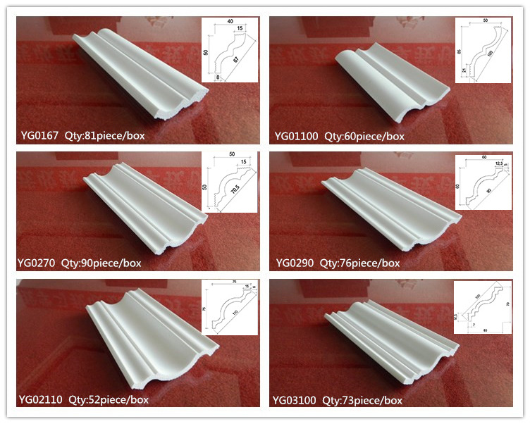 Foamed XPS cornice ceiling products /PS coving molding