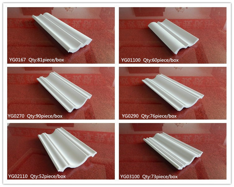 Polystyrene cornice crown moulding