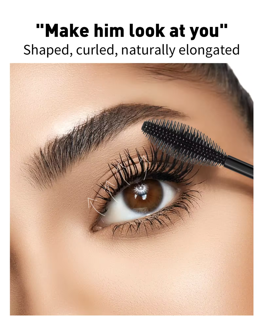 Professional Cosmetics Mascara Waterproof base 2 In 1 Natural Eyelash Mascara Thick Curling 4D Double Head Mascara