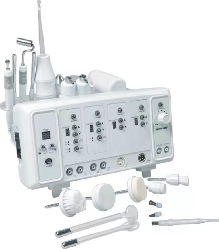 New Style Use  Galvanic High Frequency Multifunction Facial Beauty Machine 7 in 1 BIO  Equipment