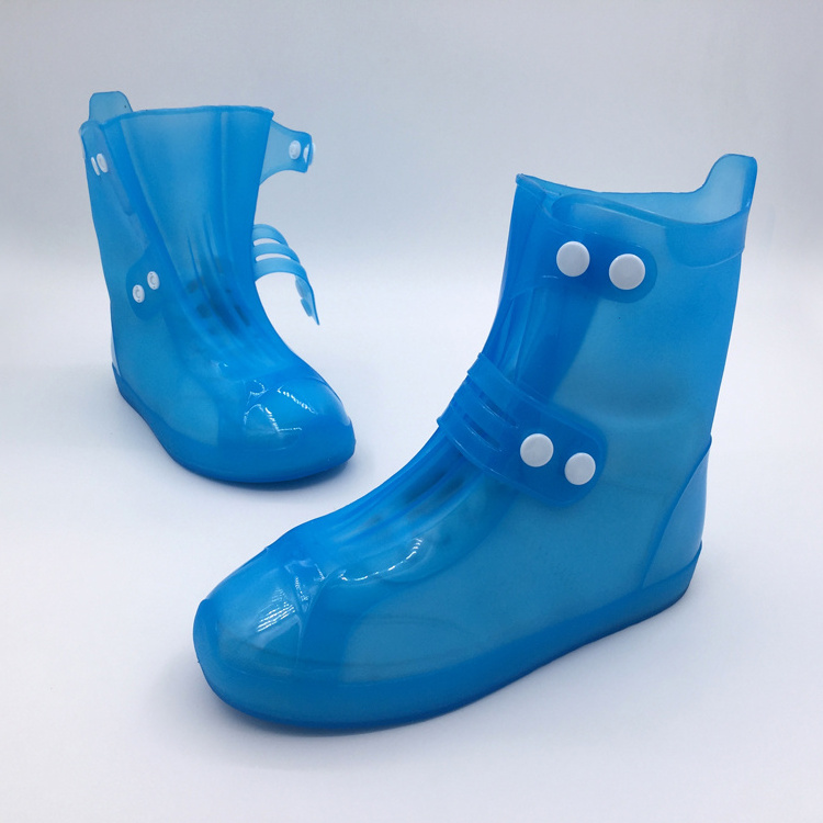 2021 fashion clear pvc transparent jelly women ankle plastic rain boots for women custom clear color boots