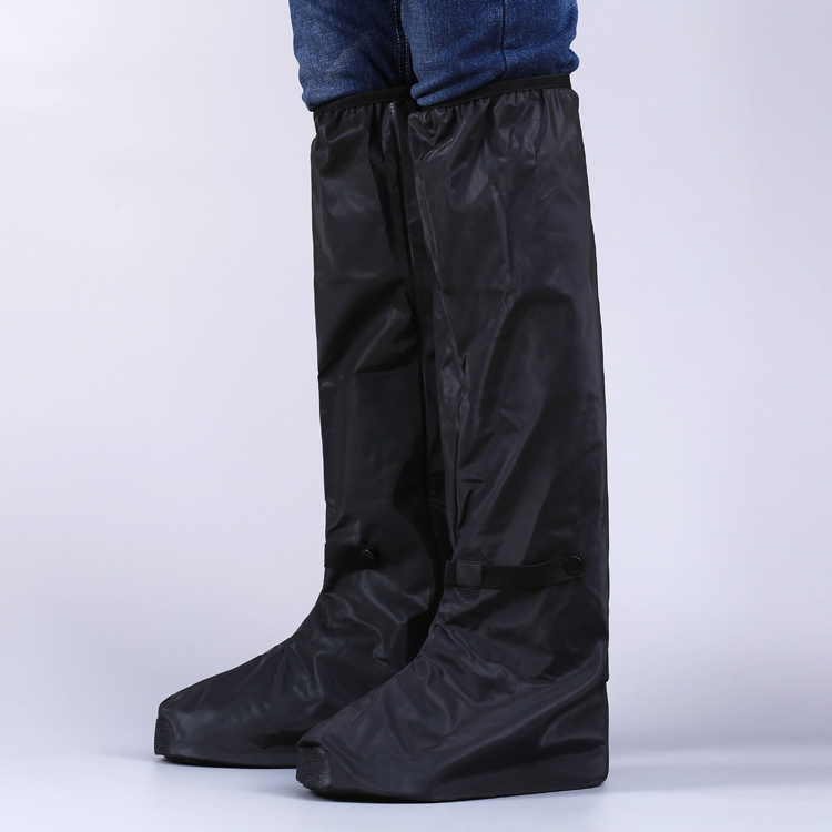 Wholesale safety waterproof pvc rain shoes covers black plastic custom rain boots men work rainboots