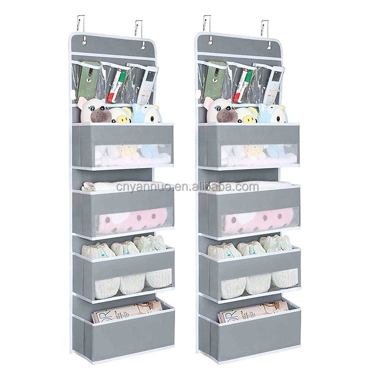 Houseware Over The Door Hanging Clear Pockets Organizer Hanging Storage for Shoe Organizer Cloth Organizer