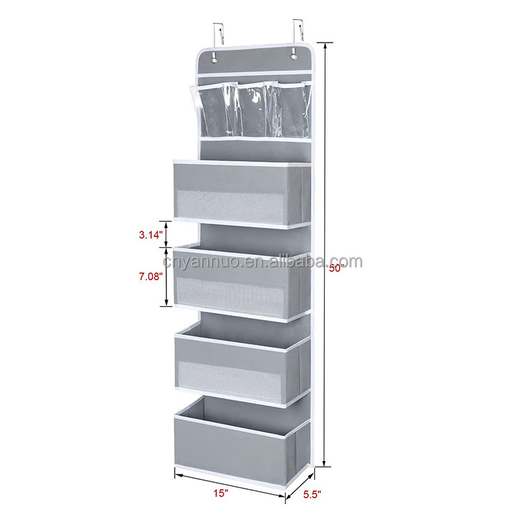 Houseware Over The Door Hanging Clear Pockets Organizer Hanging Storage for Shoe Organizer Cloth Organizer