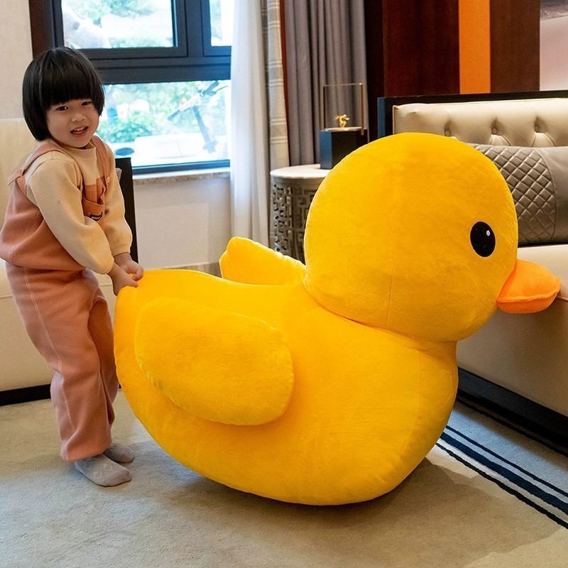 High Quality Cartoon plush toys Stuffed Animal Toys Cute Yellow Duck Doll Pillow Lovely Cartoon Duck For Sofa Bedroom Decoration