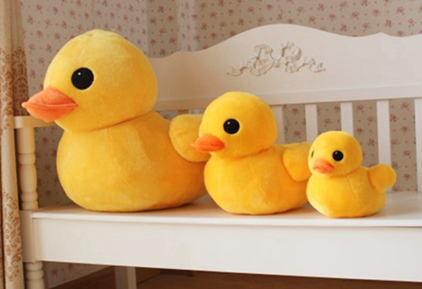 High Quality Cartoon plush toys Stuffed Animal Toys Cute Yellow Duck Doll Pillow Lovely Cartoon Duck For Sofa Bedroom Decoration