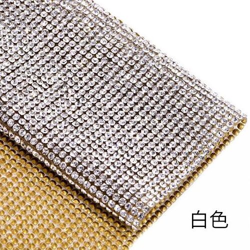 Crystal Rhinestone Flat Back Self Adhesive Sheet or Hot Fix to Fabric Roll for Wedding Mesh Decor 2mm Glass Eco-friendly Glue on