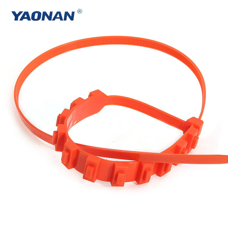 Top Quality Self-Locking Nylon Car Tire Anti-Slip Cable Tie Plastic Snow Chain/ Zip Tie Traction