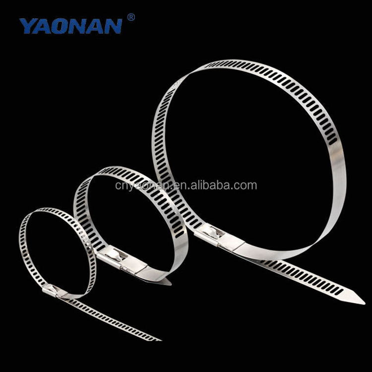 Ball Lock /Metal Cable Wrap Black Self -Locking Pvc Coated Stainless Steel Cable Tie Strapping Band