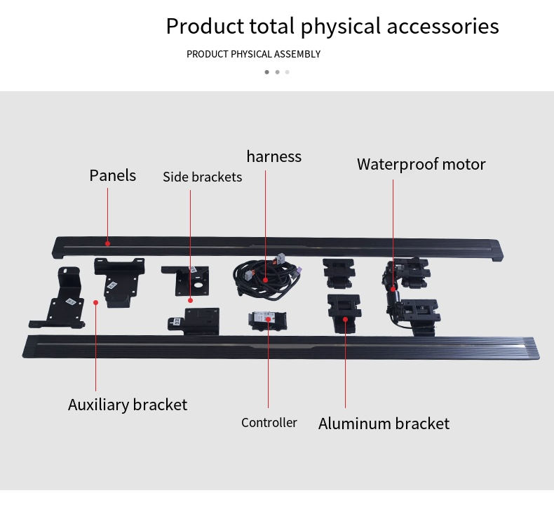 Automatic Foot Step Electric Sliding Steps Side Step Running Board Power Footrest Retractable for 13-16 Range Rover Vogue/sport