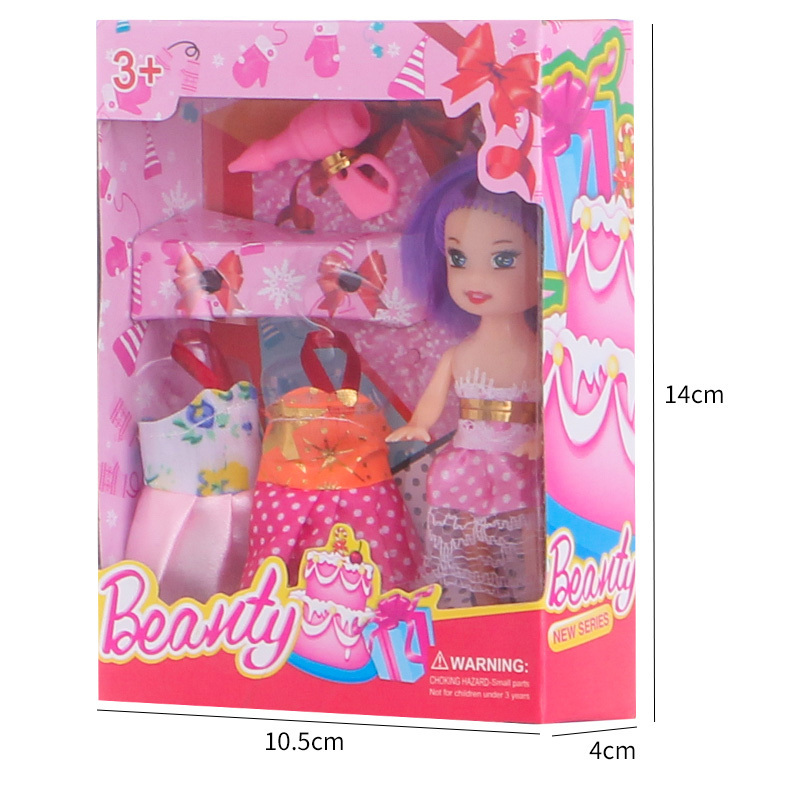 3.5 inch mini fashion doll plastic dolls exquisite gift box