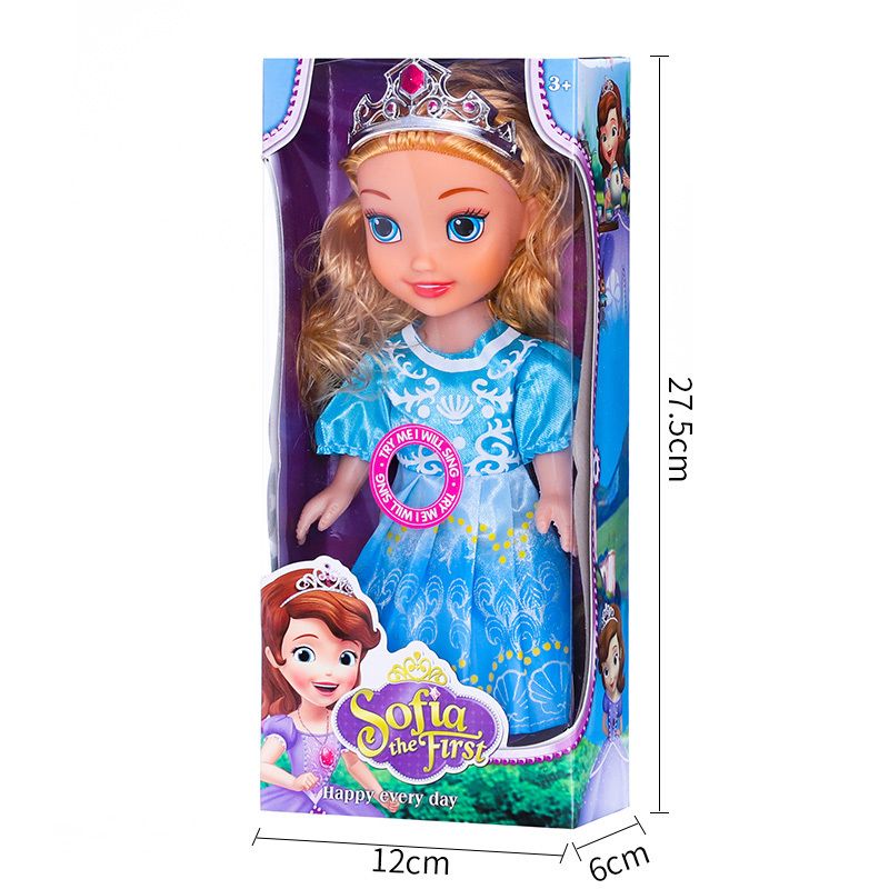 10 inch empty PVC dolls with the crown IC music theme princess doll