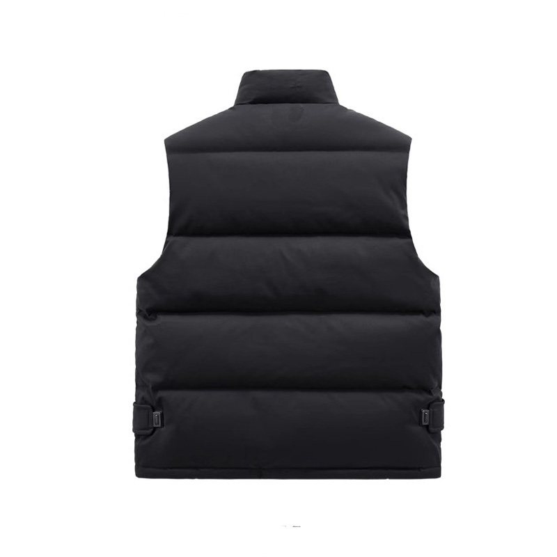 Wholesale custom logo blank  men's vest quilting puffer jackets winter cotton jacket Multiple pockets reflective safety vest