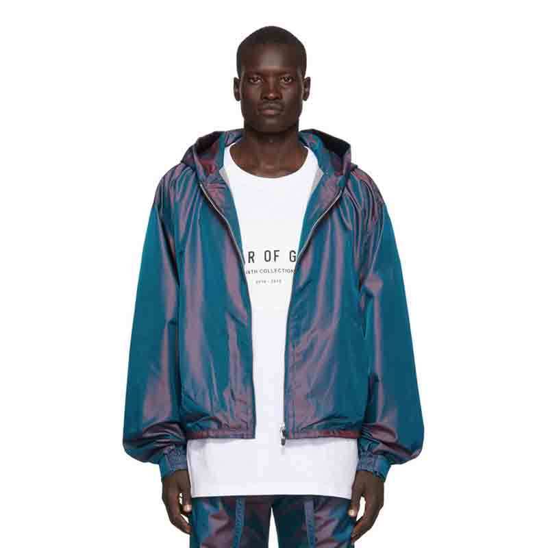 OEM high quality waterproof and windproof streetwear windbreaker jackets for men light weight change color fashion bomber jacket