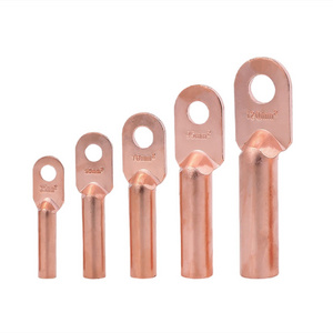 Hot Sale Crimping Types Connecting Copper Ring Terminal Lug AWG Cable Lugs Single Hole Bimetallic Electrical Cable Lug Price