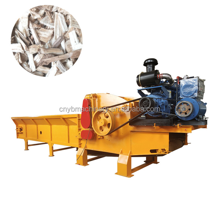 Forestry Machinery Firewood Processor Tree Cutting Machine / Drum Wood Chipper Equipment Wooden Chipping Machine