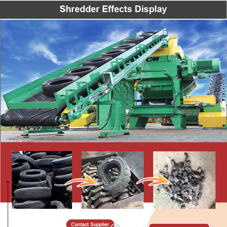 Used Waste Scarp Big Truck Rubber Tire Strip Cutting Machine Tyre Sidewall Cutter Crushing Shredding Recycling Equipment