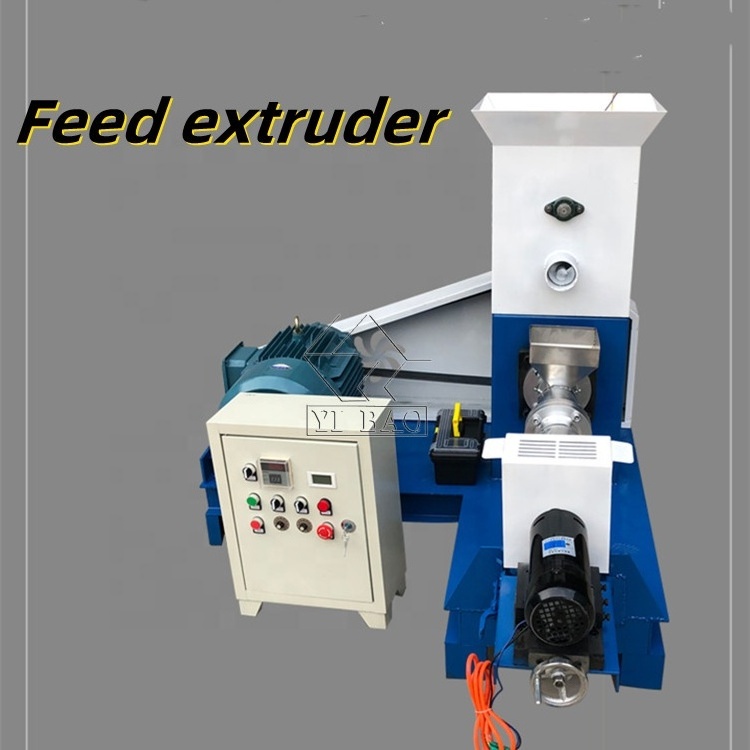 Floating Fish Feed Mill Pellet Extruder Machine Floating Feed Pellet Pet Food Extruder Processing Machine New Product 220v