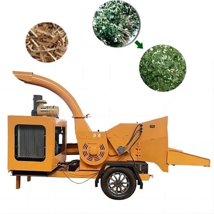 single phase electric 6 inch wc-8 shaft diesel power pto single phase chipper to crush wood pallets garden wood chipper for sale